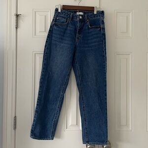 H&M Dark Blue Mom Denim Jeans